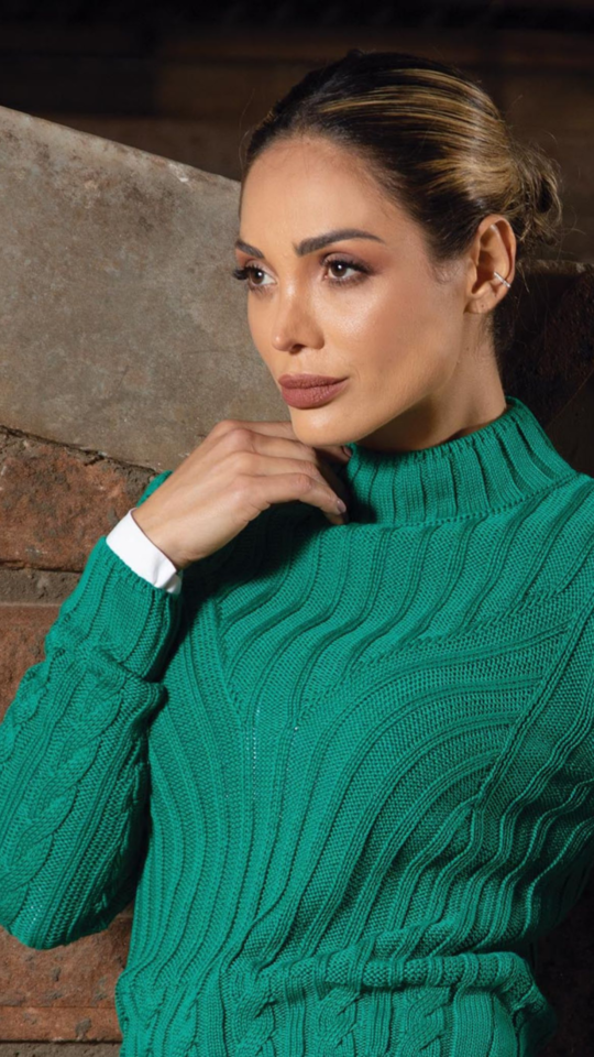 BLUSA CANELADA GOLA EM PE - 3414