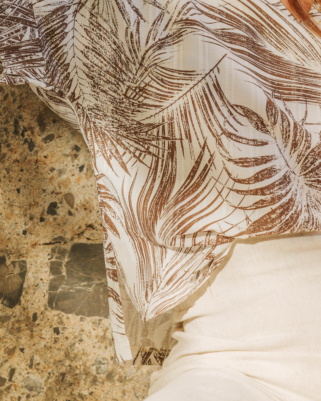 BLUSA DECOTE V LINHO/ESTAMPADA - 3802 - Imagem 6