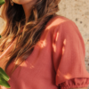 BLUSA ELÁSTICO BARRA E MANGAS - 3800 - Thumbnail Image 6