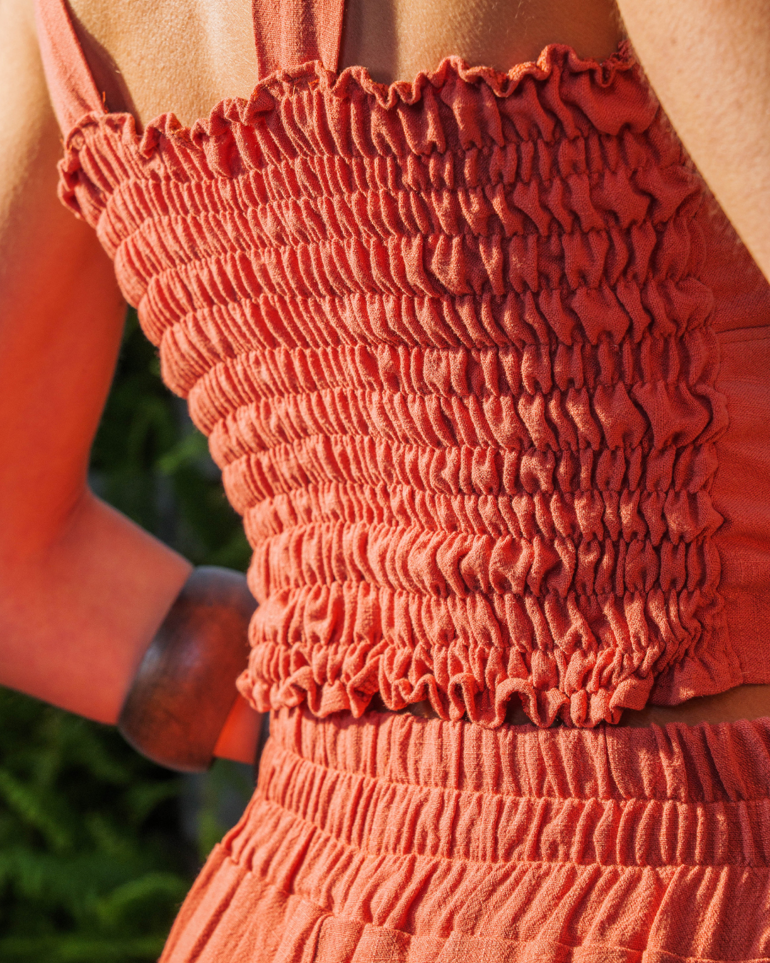 TOP DE LINHO COM DETALHE COSTAS LASTEX - 3829 - Imagem 3