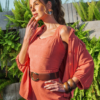TOP DE LINHO COM DETALHE COSTAS LASTEX - 3829 - Thumbnail Image 4